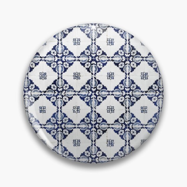 Item preview, Portuguese Vintage Decorative Tile Pattern Blue Motif Mosaic  designed and sold by worldways.