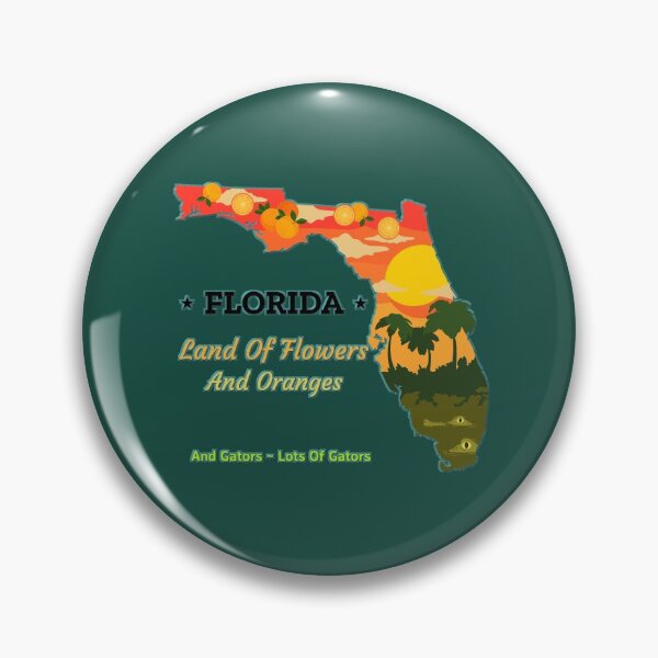 Item preview, Florida land of flowers and oranges and lots of gators designed and sold by Wildjourne.