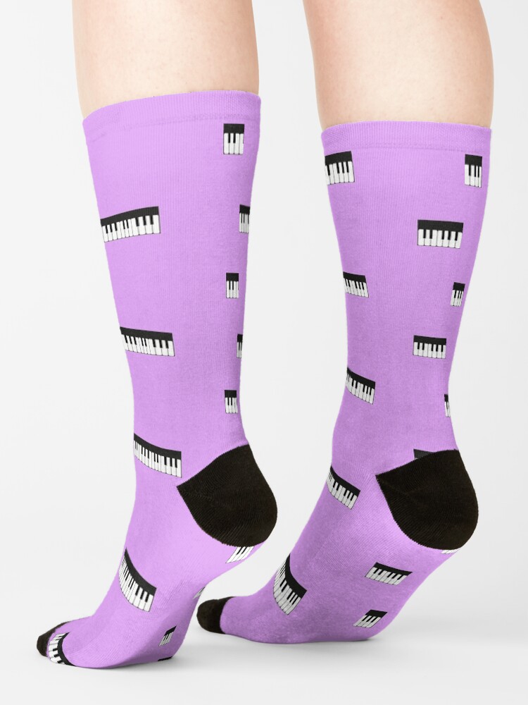 "Piano Keyboard Clavier 24 Keys" Socks by TheGreekGuy Redbubble
