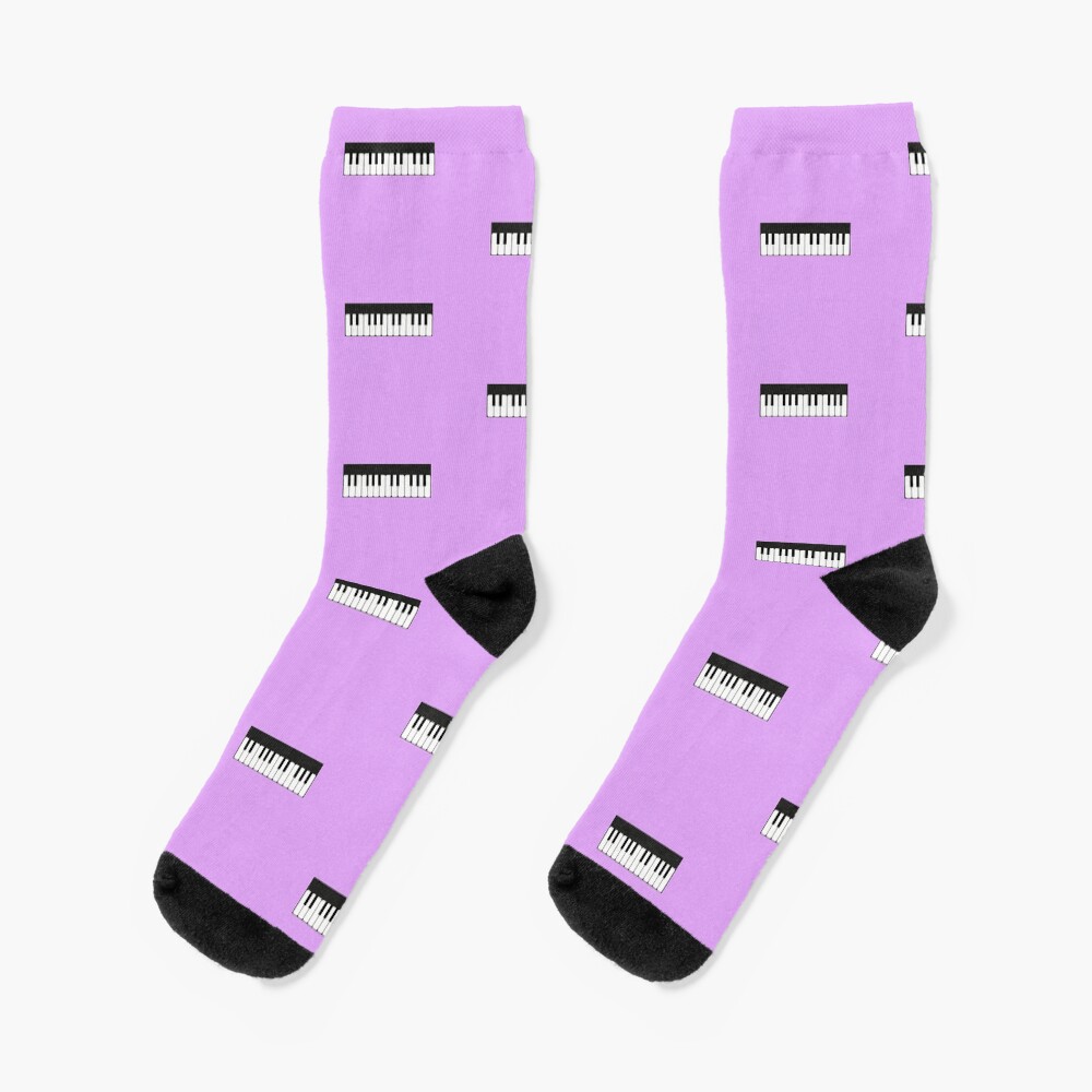 "Piano Keyboard Clavier 24 Keys" Socks by TheGreekGuy Redbubble