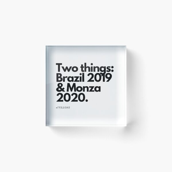 Item preview, Two Things: Brazil 2019 & Monza 2020 - F1 Driver Pierre Gasly designed and sold by heyitsclara.