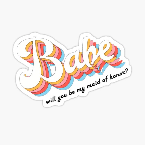 Bridesmaid Sticker Sticker