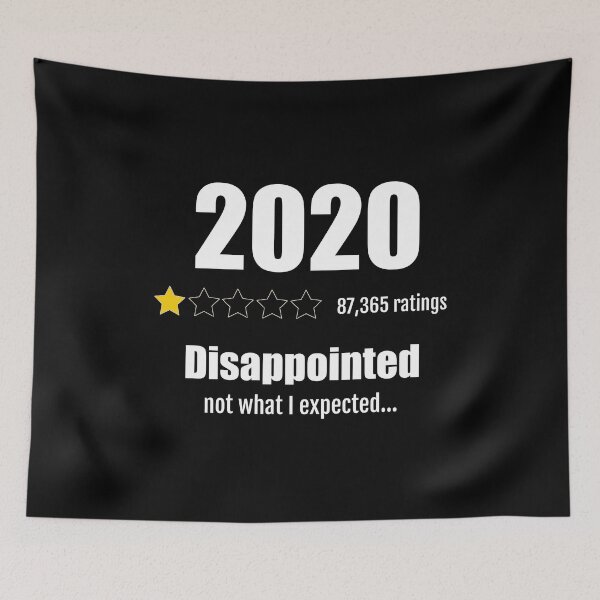 Item preview, Funny 2020 One Star Review - Disappointed Sarcastic 2020 Year Rating  designed and sold by FunnySunny T-Shirts.