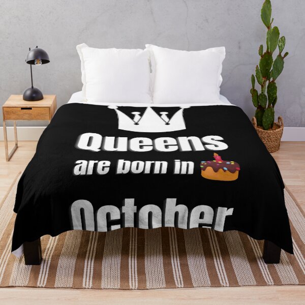 Item preview, Queens are born in october birthday funny designed and sold by OneTimeEngineer.