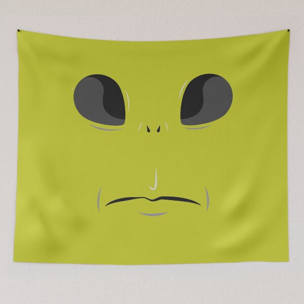 Item preview, Alien Face Funny Halloween Design designed and sold by up4tee.