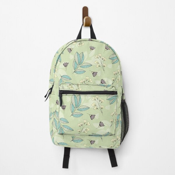 Item preview, green floral pattern  designed and sold by LauMonart.