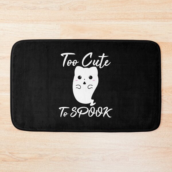 Item preview, TOO CUTE TO SPOOK FUNNY GHOST CAT HALLOWEEN designed and sold by TheFirstOne.