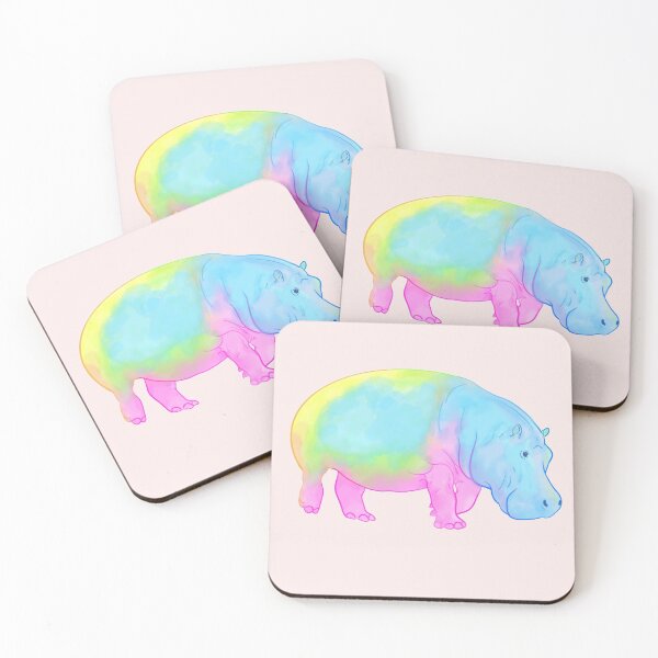 Item preview, Watercolor Hippo designed and sold by Crittercrazy.