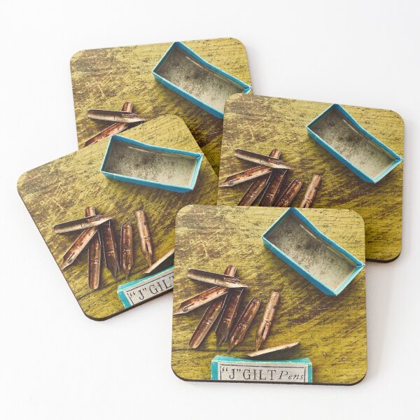 Item preview, Antique Box of Pen Nibs  designed and sold by QandQs.