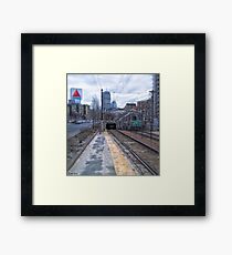Enter the Tunnel Framed Print