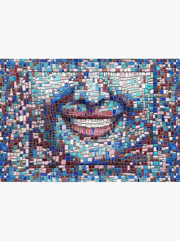 “Broken” (mosaic tile, painted) - “Smile” Fine Art series by CaraSonrisa