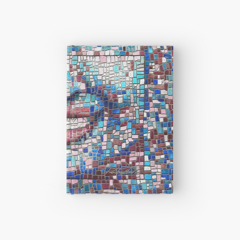 “Broken” (mosaic tile, painted) - “Smile” Fine Art series Hardcover Journal