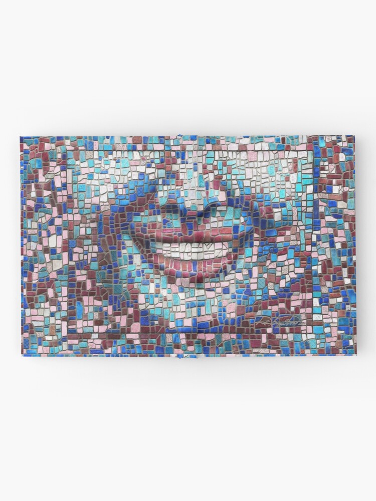 Alternate view of “Broken” (mosaic tile, painted) - “Smile” Fine Art series Hardcover Journal