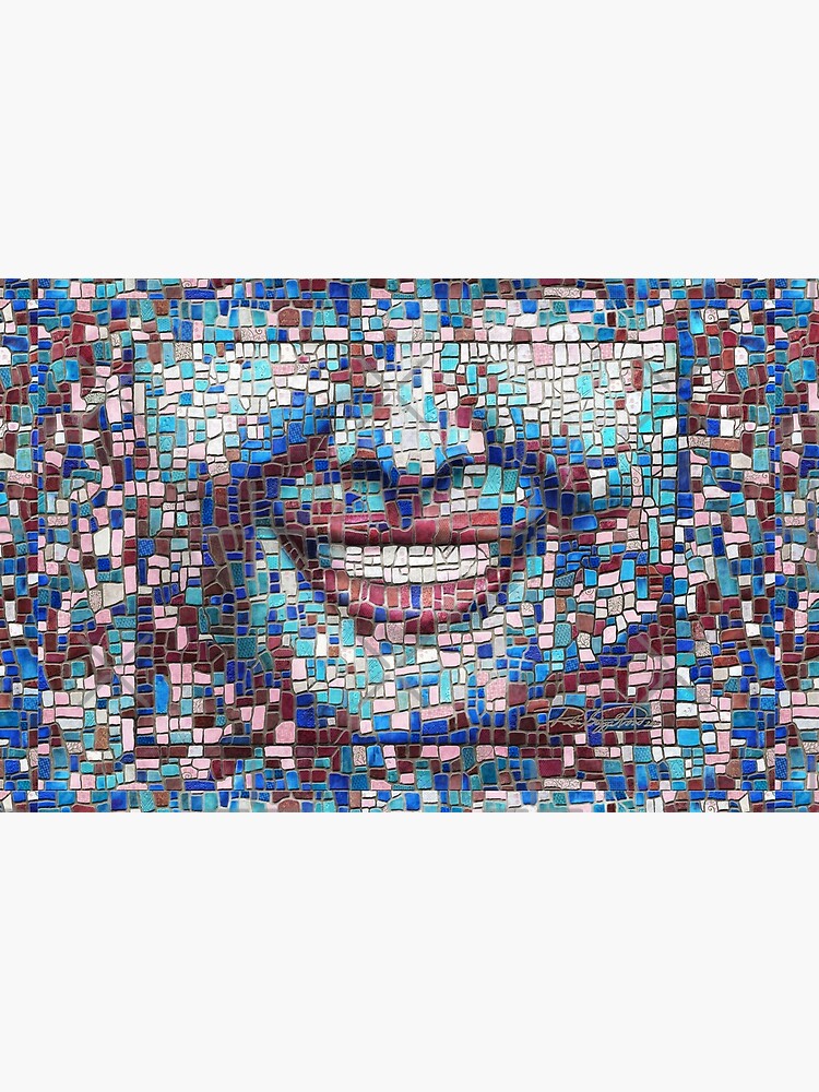 “Broken” (mosaic tile, painted) - “Smile” Fine Art series by CaraSonrisa
