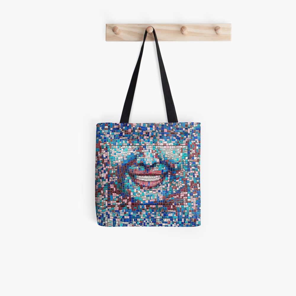 “Broken” (mosaic tile, painted) - “Smile” Fine Art series Tote Bag