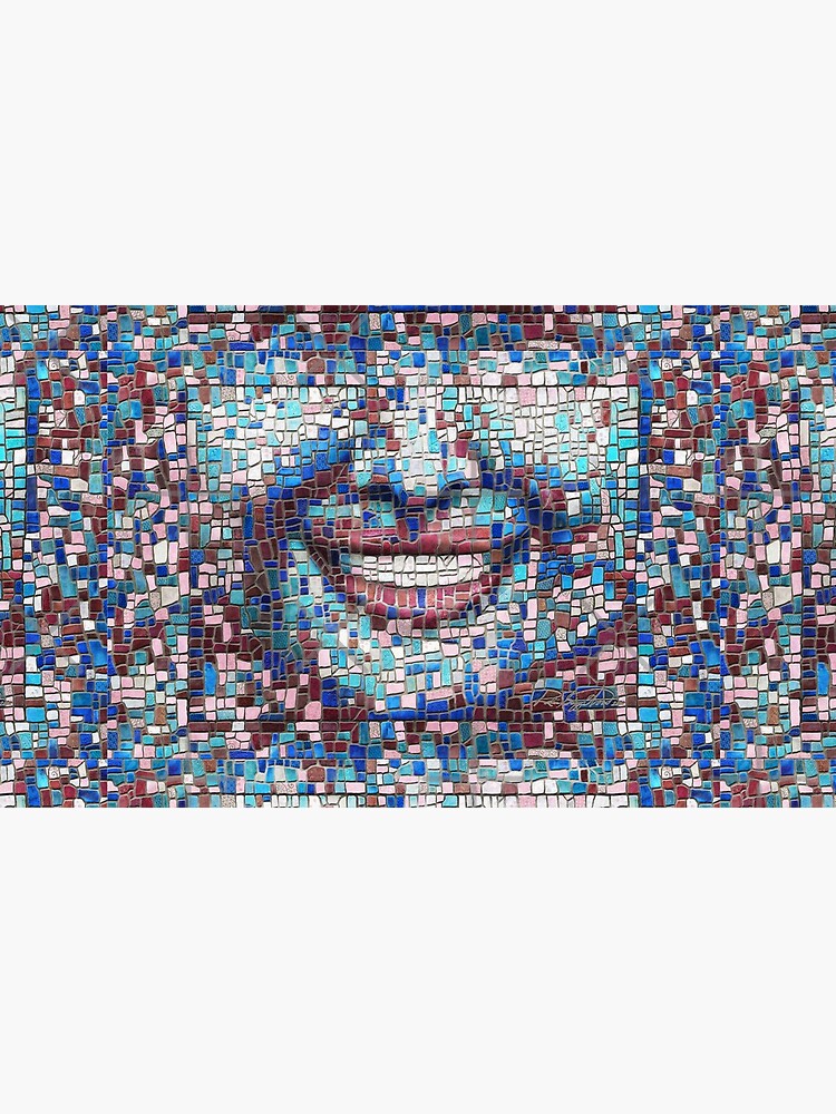 “Broken” (mosaic tile, painted) - “Smile” Fine Art series by CaraSonrisa