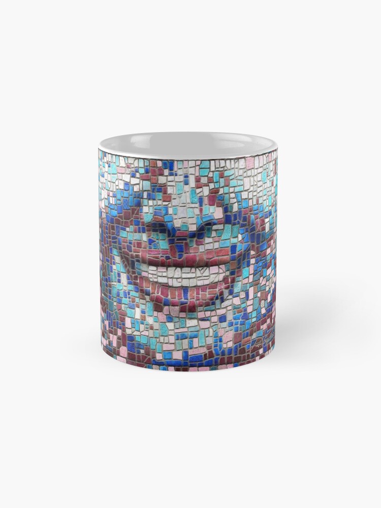 Alternate view of “Broken” (mosaic tile, painted) - “Smile” Fine Art series Mug