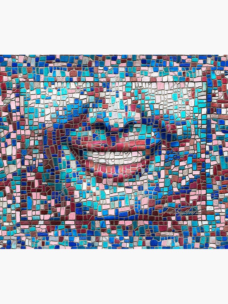 “Broken” (mosaic tile, painted) - “Smile” Fine Art series by CaraSonrisa