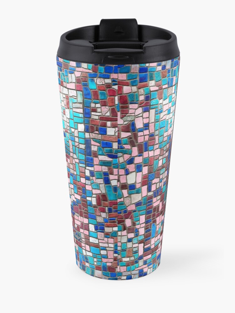 Alternate view of “Broken” (mosaic tile, painted) - “Smile” Fine Art series Travel Mug