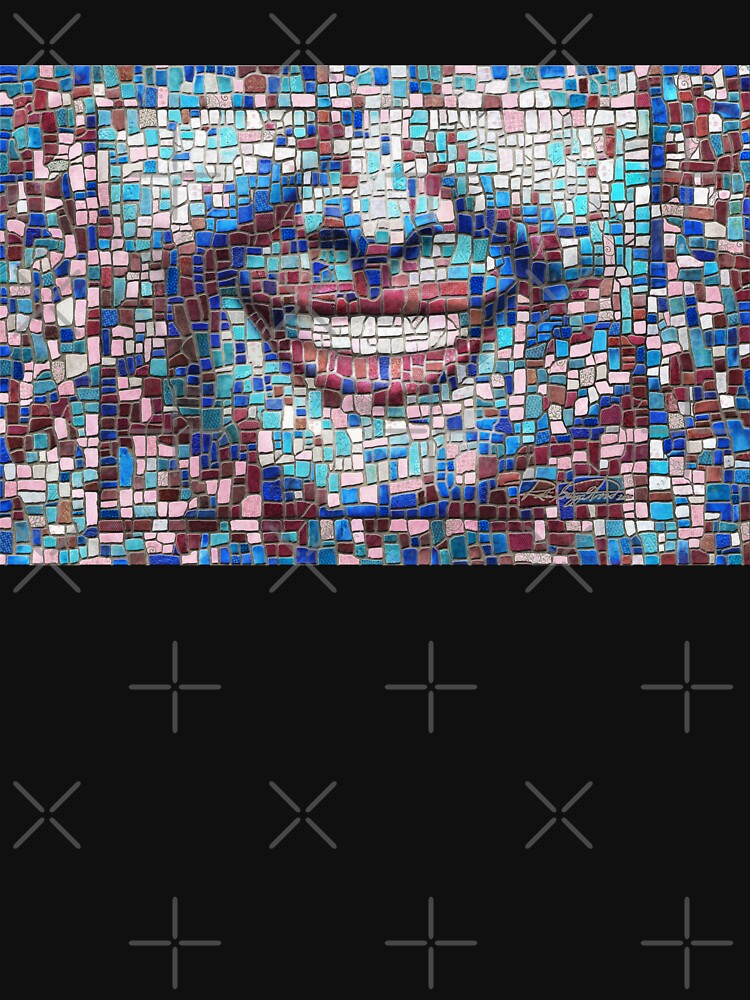 “Broken” (mosaic tile, painted) - “Smile” Fine Art series by CaraSonrisa