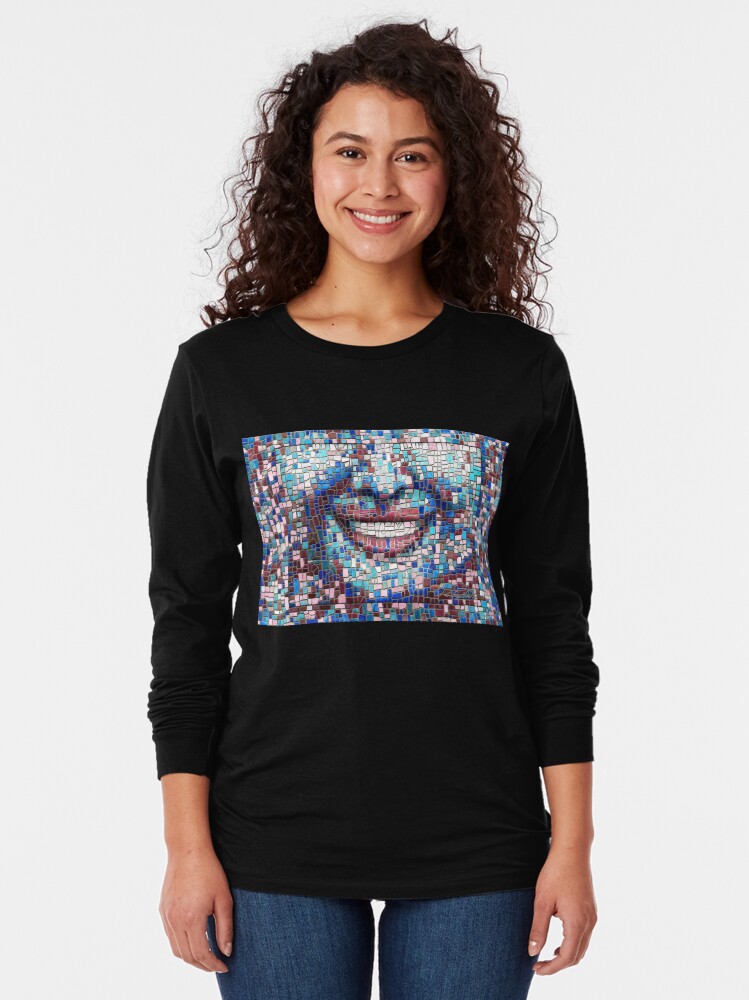 Alternate view of “Broken” (mosaic tile, painted) - “Smile” Fine Art series Long Sleeve T-Shirt