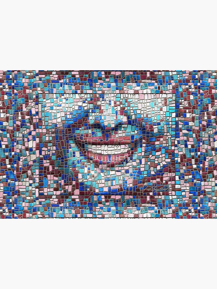 “Broken” (mosaic tile, painted) - “Smile” Fine Art series by CaraSonrisa