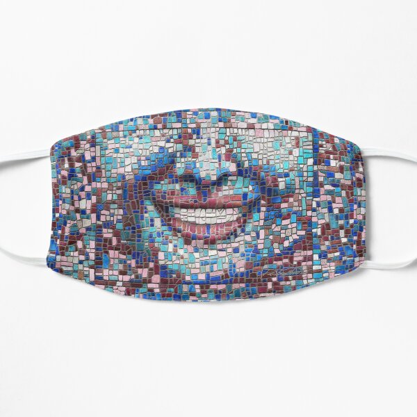 “Broken” (mosaic tile, painted) - “Smile” Fine Art series Mask
