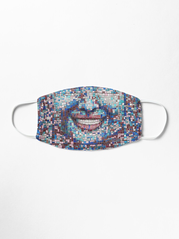 Alternate view of “Broken” (mosaic tile, painted) - “Smile” Fine Art series Mask