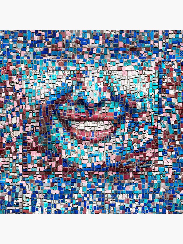 “Broken” (mosaic tile, painted) - “Smile” Fine Art series by CaraSonrisa