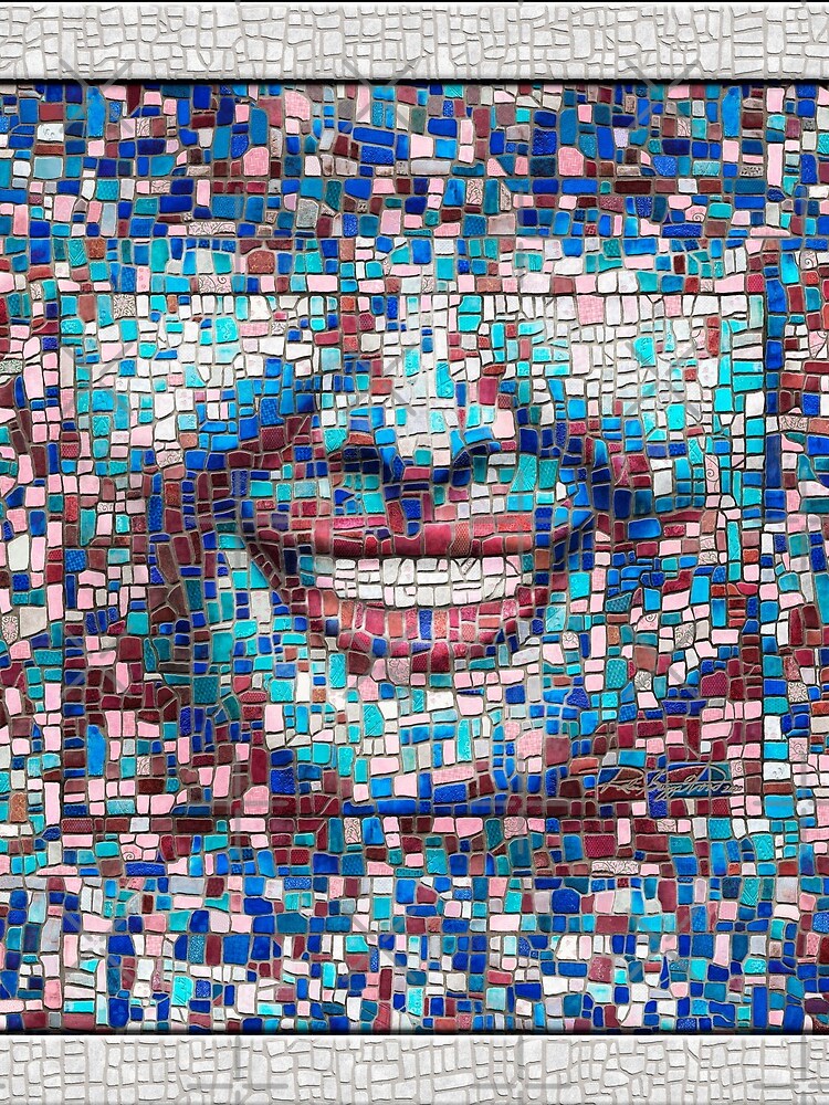“Broken” (mosaic tile, painted) - “Smile” Fine Art series by CaraSonrisa