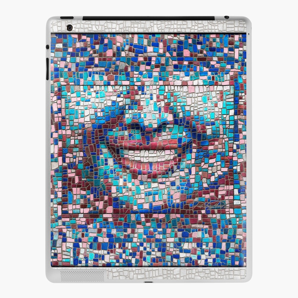 “Broken” (mosaic tile, painted) - “Smile” Fine Art series iPad Case & Skin