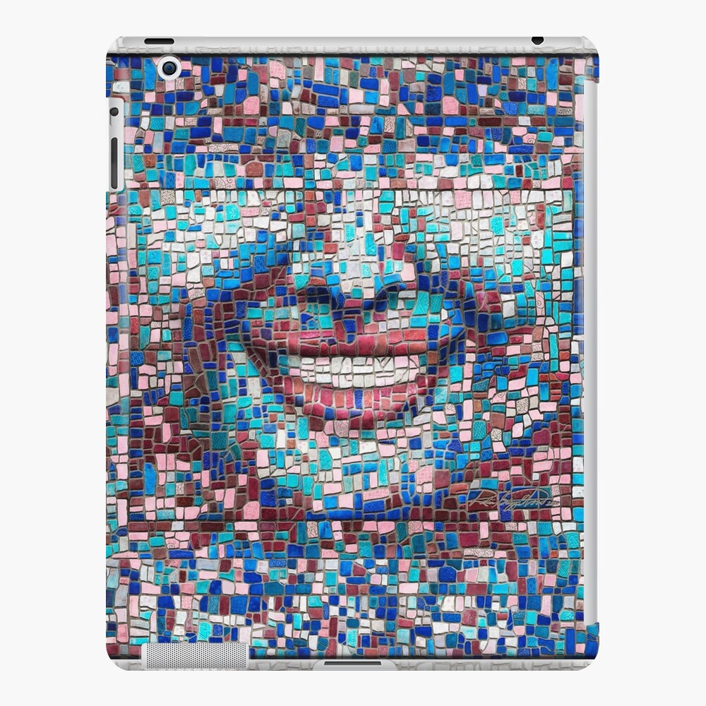 “Broken” (mosaic tile, painted) - “Smile” Fine Art series iPad Case & Skin