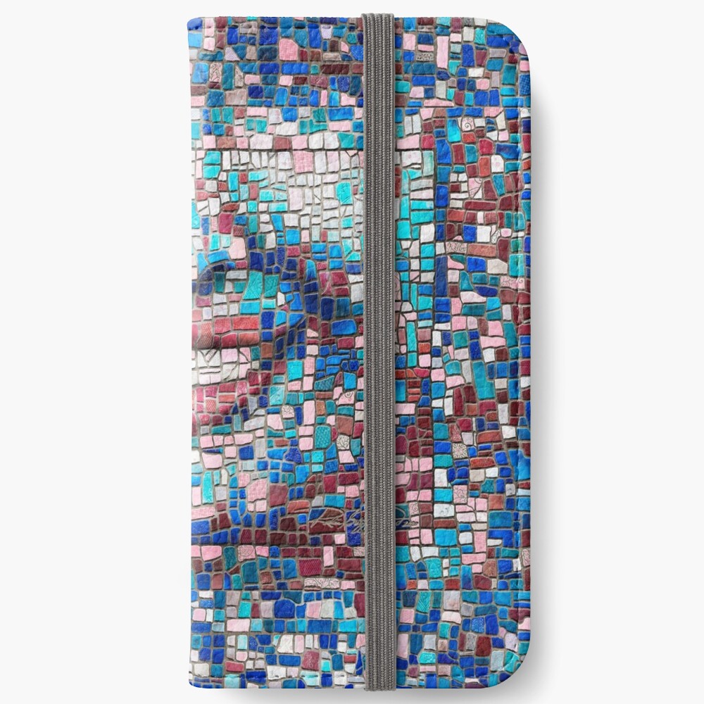 “Broken” (mosaic tile, painted) - “Smile” Fine Art series iPhone Wallet