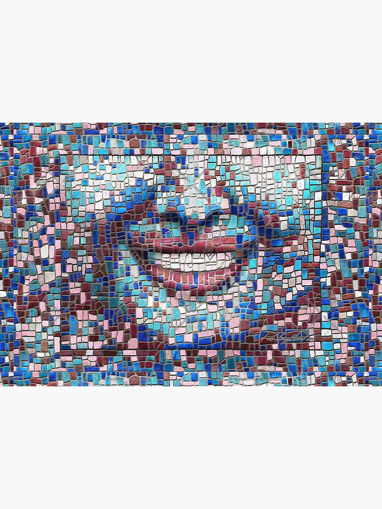 “Broken” (mosaic tile, painted) - “Smile” Fine Art series by CaraSonrisa