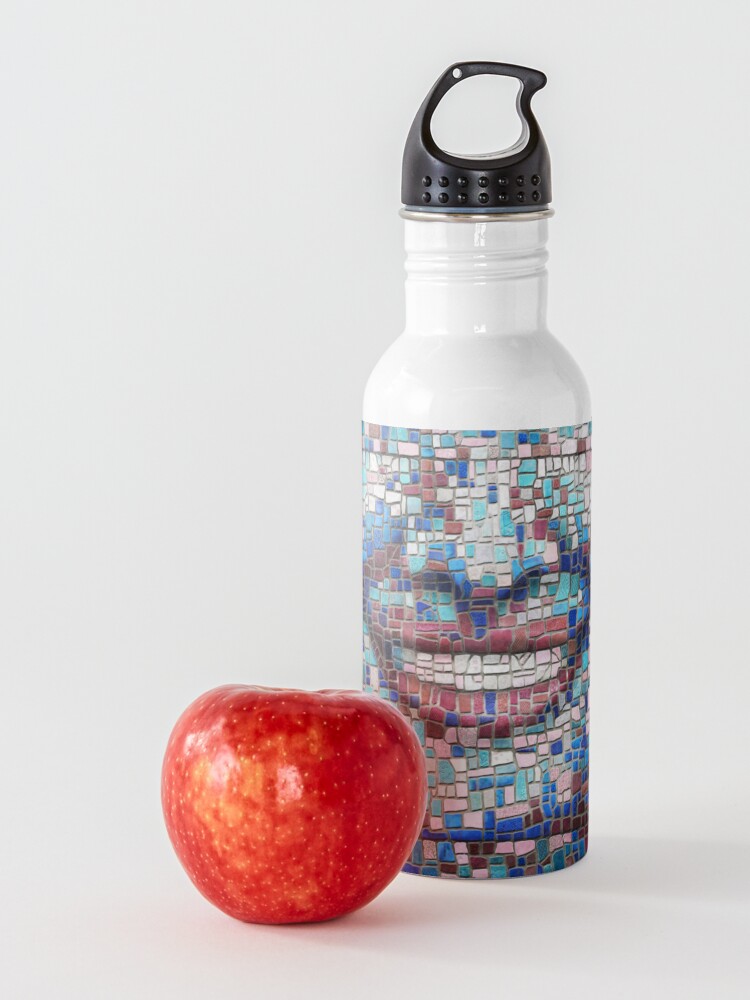 Alternate view of “Broken” (mosaic tile, painted) - “Smile” Fine Art series Water Bottle