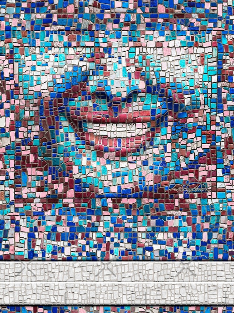 “Broken” (mosaic tile, painted) - “Smile” Fine Art series by CaraSonrisa