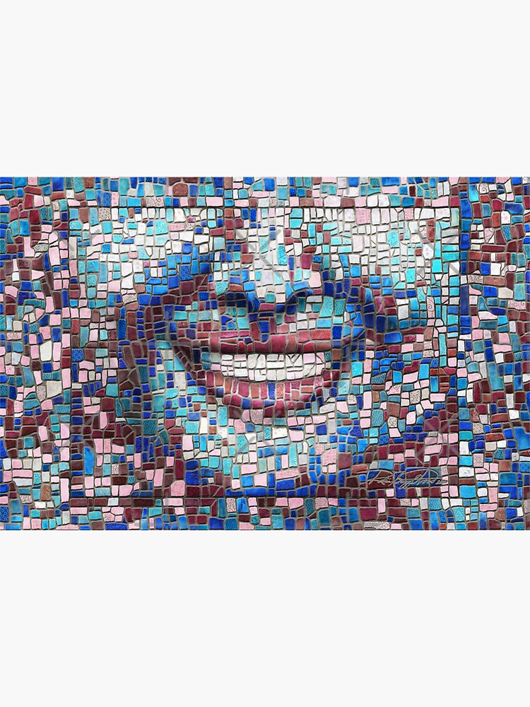 “Broken” (mosaic tile, painted) - “Smile” Fine Art series by CaraSonrisa