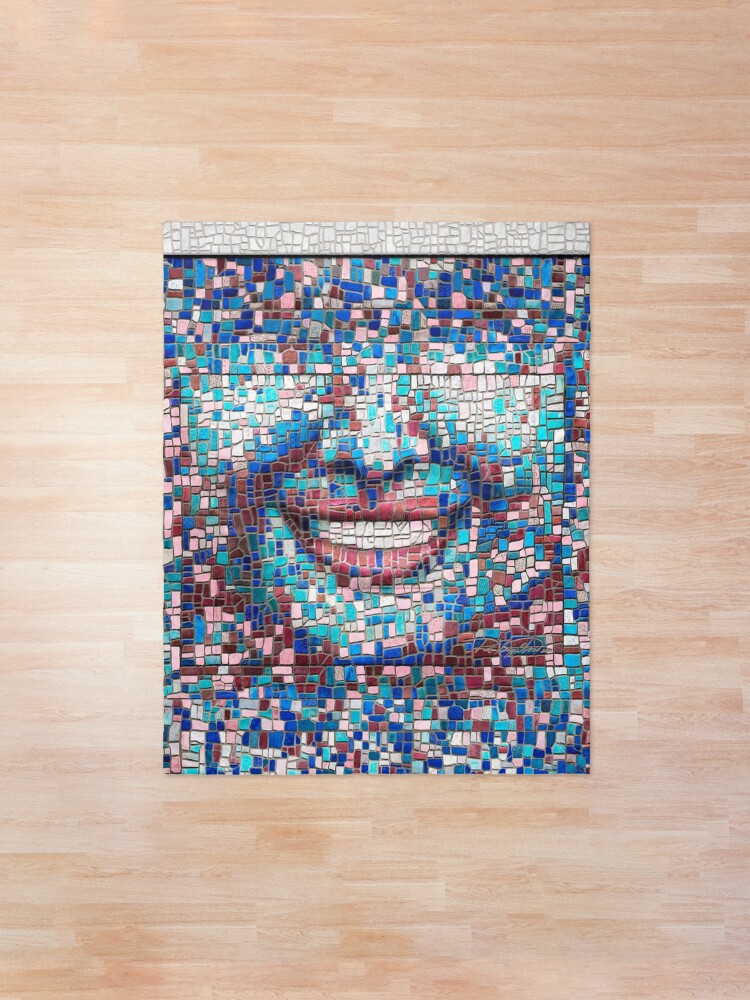 Alternate view of “Broken” (mosaic tile, painted) - “Smile” Fine Art series Comforter