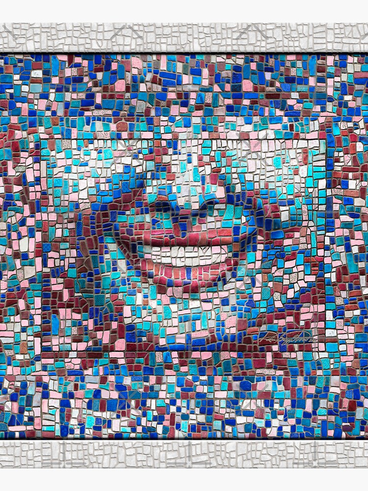 “Broken” (mosaic tile, painted) - “Smile” Fine Art series by CaraSonrisa