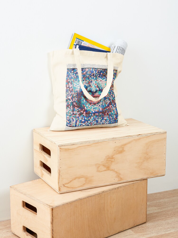 Alternate view of “Broken” (mosaic tile, painted) - “Smile” Fine Art series Tote Bag