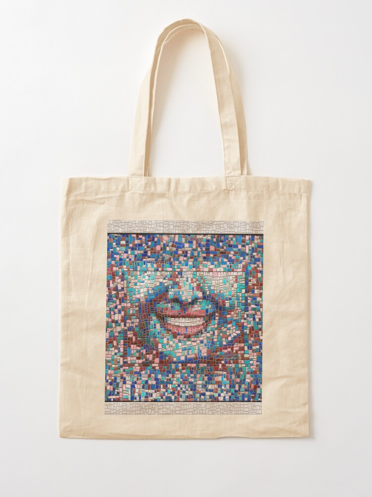 Alternate view of “Broken” (mosaic tile, painted) - “Smile” Fine Art series Tote Bag