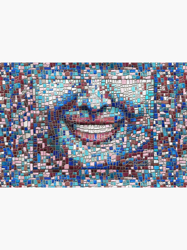 “Broken” (mosaic tile, painted) - “Smile” Fine Art series by CaraSonrisa