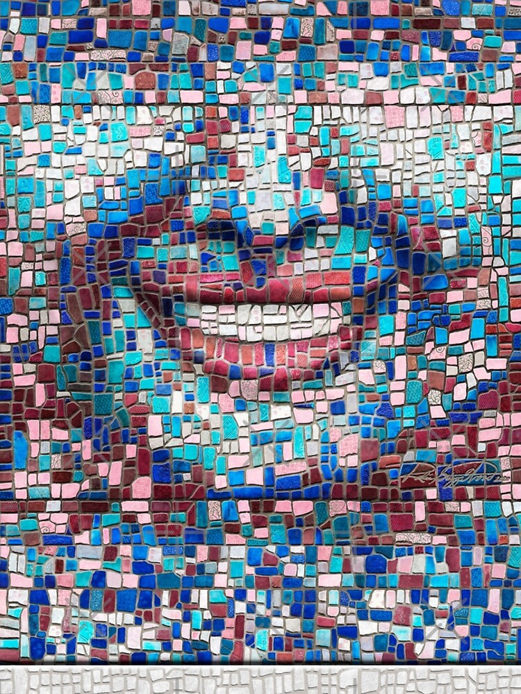 “Broken” (mosaic tile, painted) - “Smile” Fine Art series by CaraSonrisa