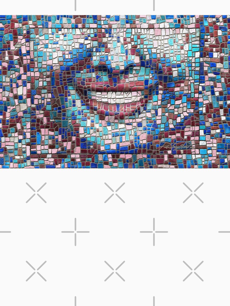 “Broken” (mosaic tile, painted) - “Smile” Fine Art series by CaraSonrisa