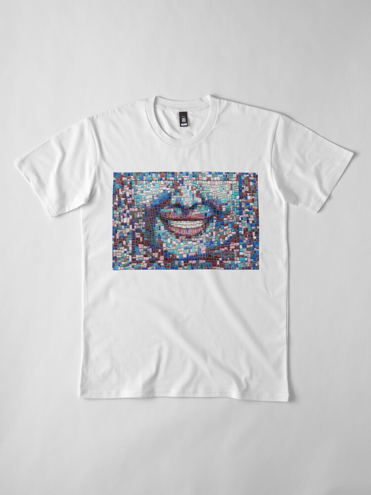 Alternate view of “Broken” (mosaic tile, painted) - “Smile” Fine Art series Premium T-Shirt