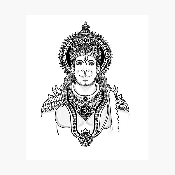 Lord Hanuman Metal Print by Kavyansh Gour - Fine Art America