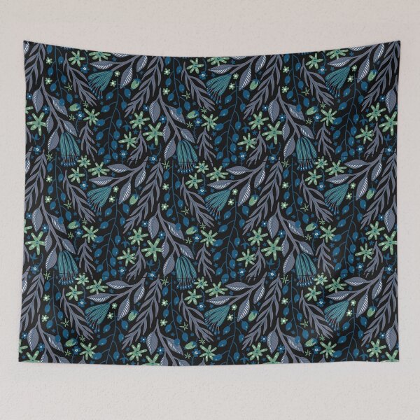 Item preview, Nature Pattern Love with Black Background designed and sold by Ashstone23.