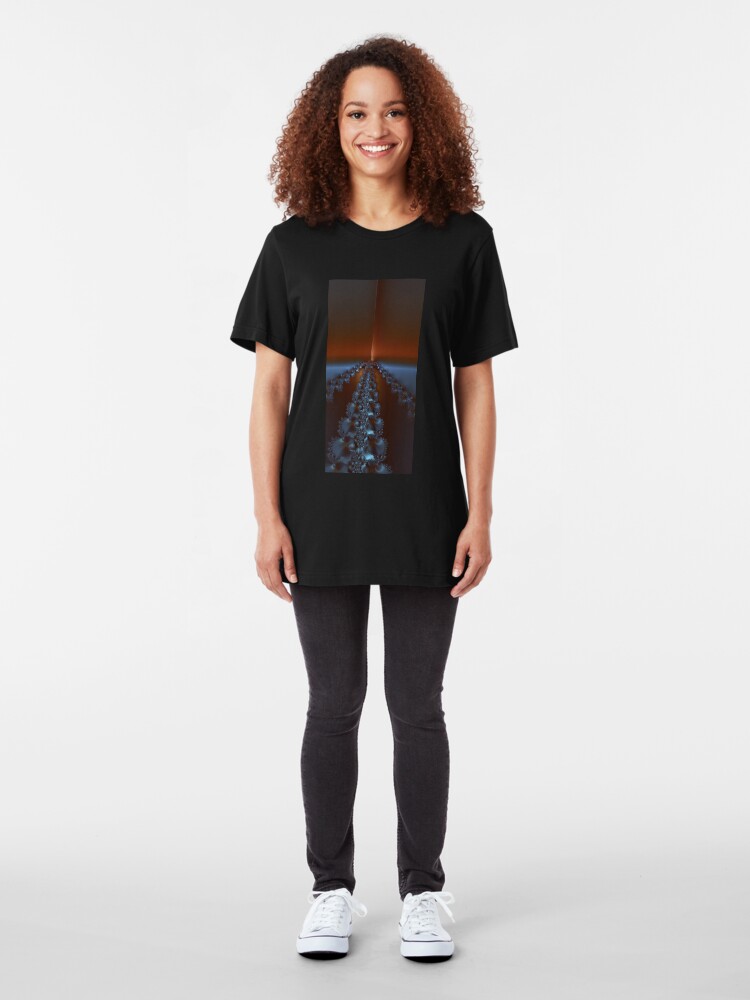 Alternate view of The Fractal Road to Perdition Slim Fit T-Shirt