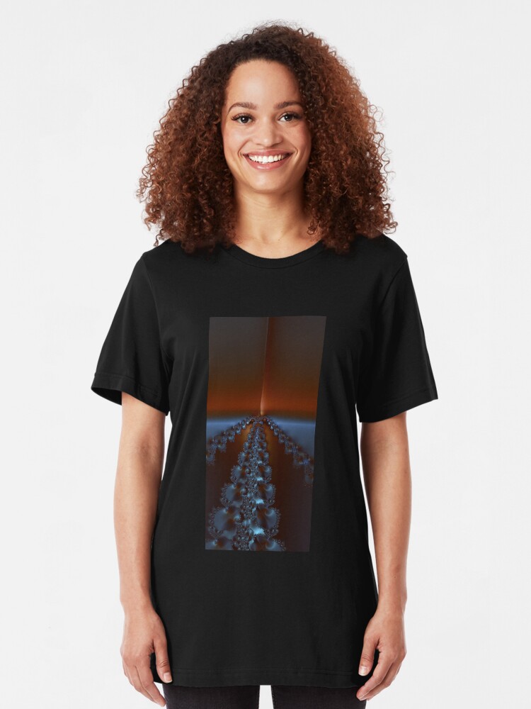 Alternate view of The Fractal Road to Perdition Slim Fit T-Shirt