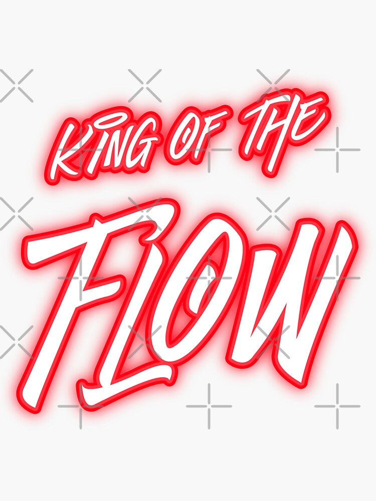 "King Of The Flow Rapper " Sticker for Sale by ozumdesigns Redbubble